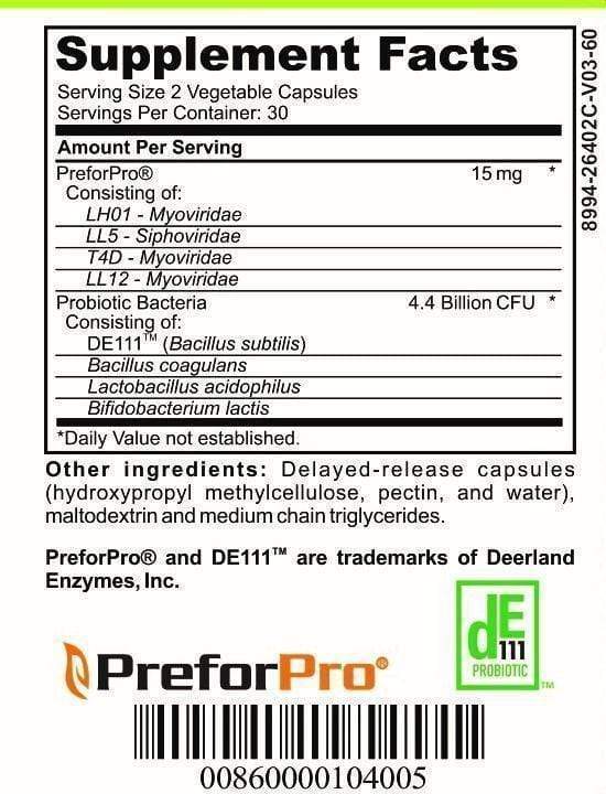 Low FODMAP Certified Probiotic & Prebiotic Synbiotic Supplement, IBS IBD & SIBO Dairy Free Vegan, Soy/Gluten/Inulin Free Non GMO No Gas No Bloating