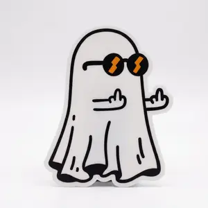 Unfriendly Ghost Sticker