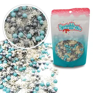 Wintertime Magic Sprinkle Mix – Christmas Edible Sprinkles Mix for Decorating - Available in 4 oz, 8 oz, and 12 oz Bags