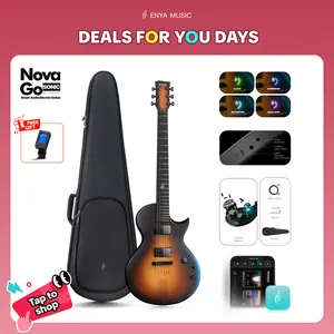 【Music, Evolved.】Enya Nova Go Sonic Smart Electric Guitar Carbon Fiber Guitarra with 10W Wireless Speaker, Onboard Presets, All in One Portable Rig for Street Performers & Home Studios, #Summervibes