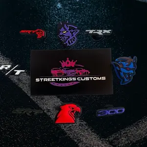 StreetKings Customs SRT Jibbits - SRT DEMON TRX R/T 300 Logo Decorations Waterproof Footwear.