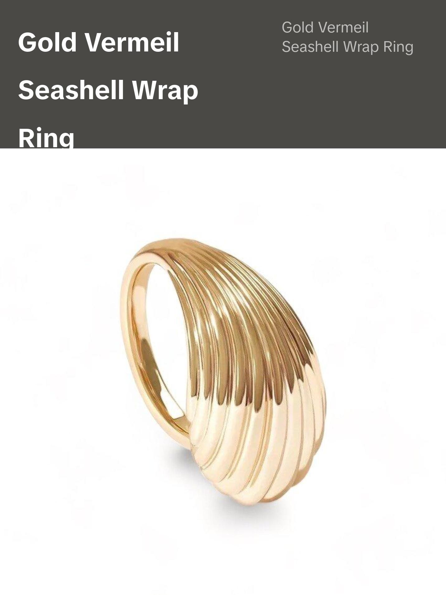 Seashell Wrap Ring