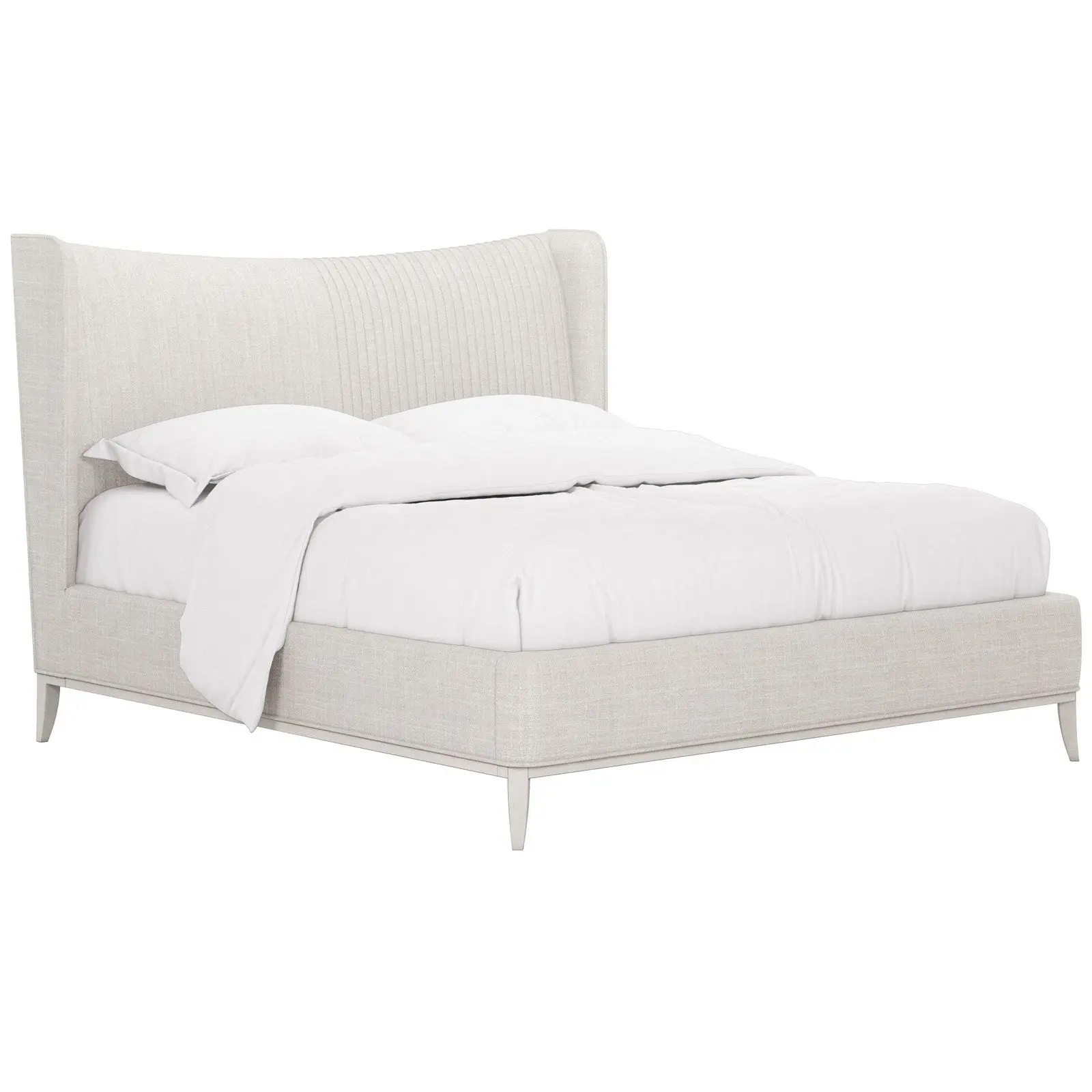 A.R.T. Furniture Mezzanine Queen Upholstered Shelter Bed In Light Gray 325125-2249