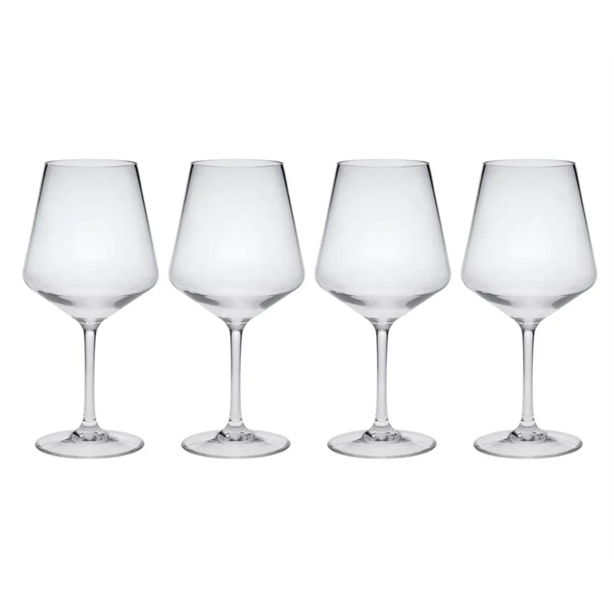 212 MAIN Plastic Tritan Lexington 15oz Wine-Shape Glassware Drinkware - 4-Pack Drinkware Set, Drinkware Sets