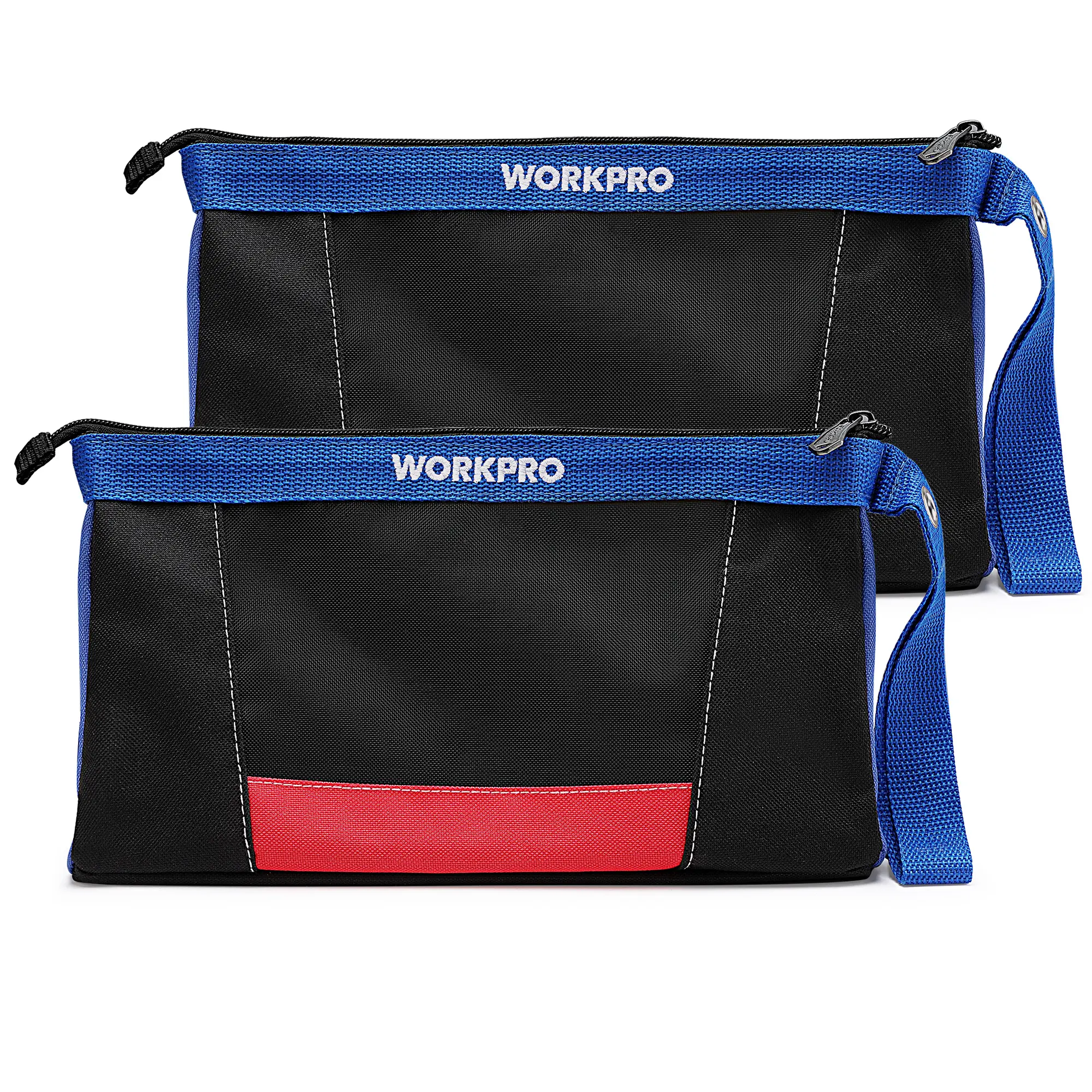 #backtoschool WORKPRO 12" Tool Pouches with Zipper, Utility Bag Pouch for Tool Organizers and Storage, Small Tool Bag, Multipurpose Storage pouch 2-Pack