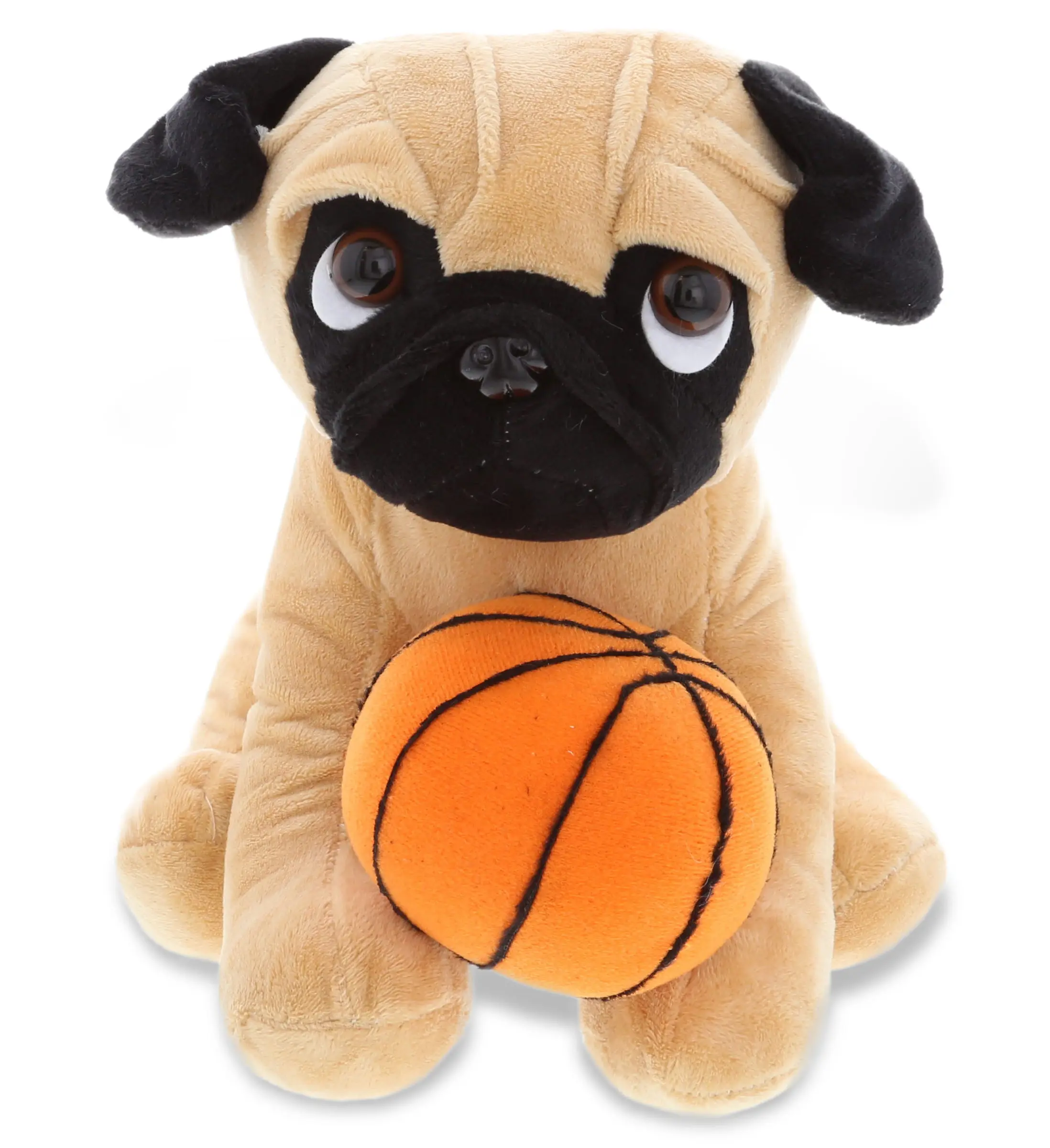 PLUSH BASKETBALL - PLUSH - PUG DOG 10"