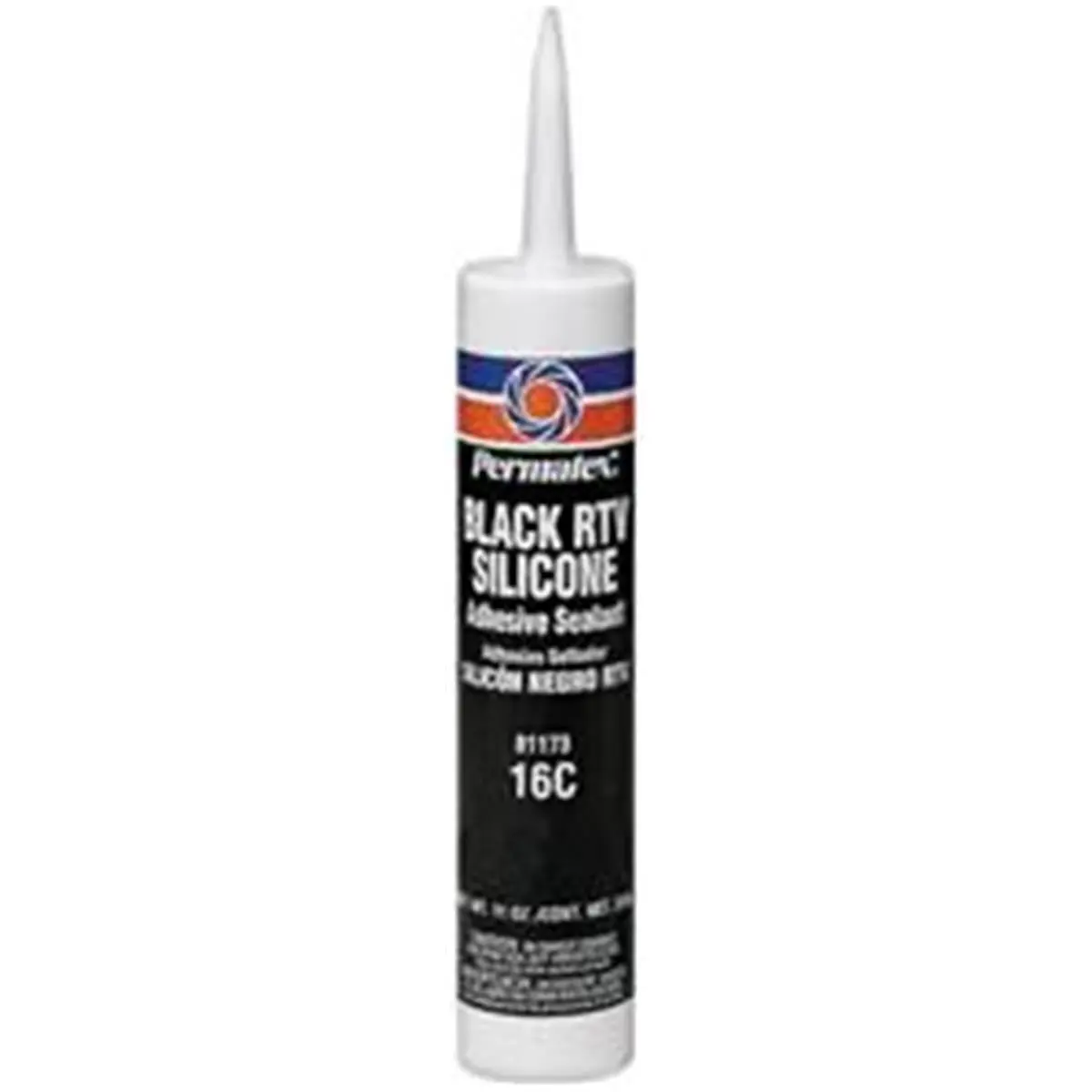 212 MAIN PERMTX-LOCKT 81173 Black RTV Silicone Adhesive Sealant, 12.9 Oz., Low Odor, Waterproof, Flexible, Strong Adhesion for Seals Repair, Bonds Fabric