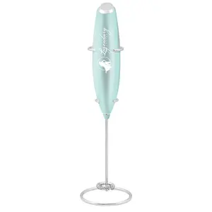 Portable Mini Mixer - Hand Egg Mixer Portable Mini Mixer For Powdered Drinks - Frother/Mixer For Greens, Protein, Powdered Drinks | Stainless Steel | Teal | Legendary Lady Labs Limited Edition