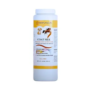 COAT SILK - Canine and Equine Dry Powder | Alleviate Odors and Itchiness | Relieves Rain Rot and Sweet Itch | Holistic Remedy and Soothing Formula