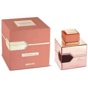 AL HARAMAIN L'Aventure Rose Floral Arabian EDP Spray - 100ml (3.3oz) Rose Perfume, Aromatic Ethnic Modern Unisex Fragrance