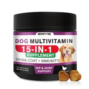 SWIVIE-DOG MULTIVITAMIN 15-IN-1SUPPLEMENT SKIN& COAT + IMMUNITY