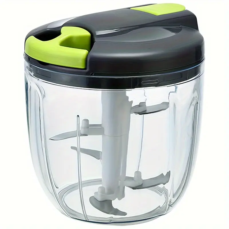 900ML Large Garlic Press And Food Chopper Multifunctional Food Chopper Vegetable Chopper Grinding Spices Pureeing Fruits Professional Onion Chopper Kitchen Gadget Set