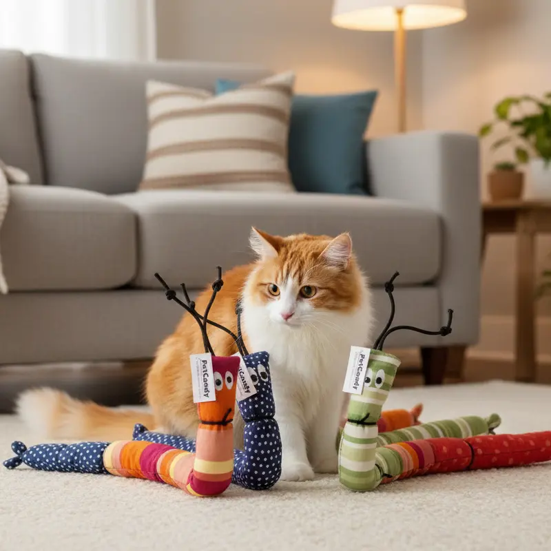 Handmade 16" Fun Cat Kicker Toy - Pet Supplies for Cats