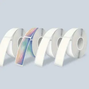 Thermal Printer Paper, 4 Rolls Self Adhesive Waterproof Label Paper, Label Printer Paper for P12/P15/D30/D32/D35/P50/Q30/D30 Label Printer