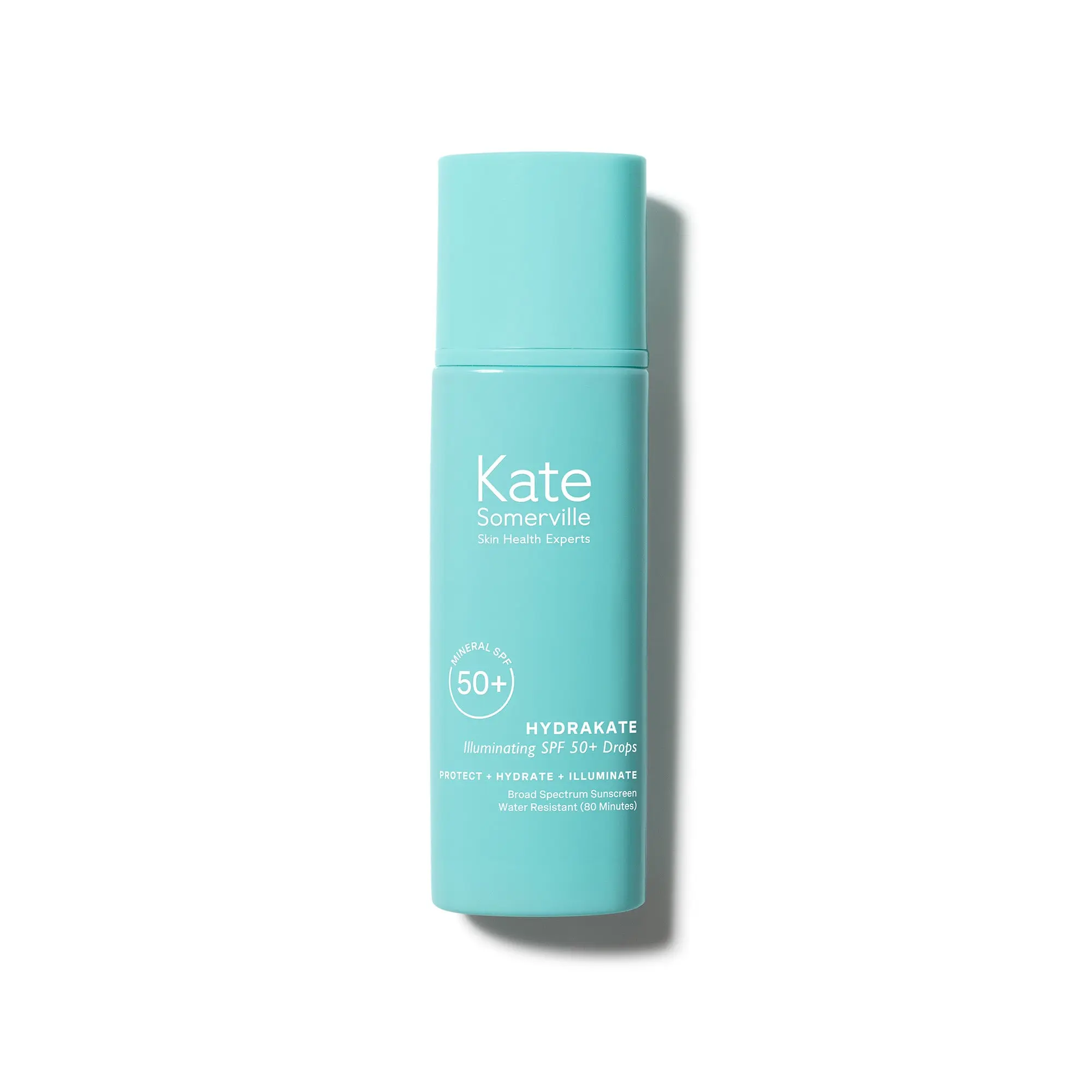 Kate Somerville HydraKate Illuminating SPF 50+ Drops - Broad Spectrum Sunscreen, Hydrating Facial Sunblock with Non-Nano Zinc Oxide & Ectoin