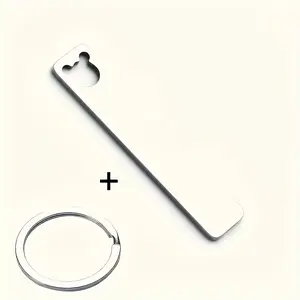 One Metal Customized Engraved Stainless Steel Keychain - Personalized Phone Number, Name and Date for Men - Fashionable and Durable Car Key Ring