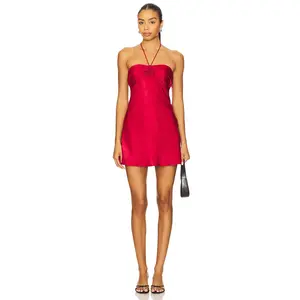MORE TO COME Arie Mini Dress in Red