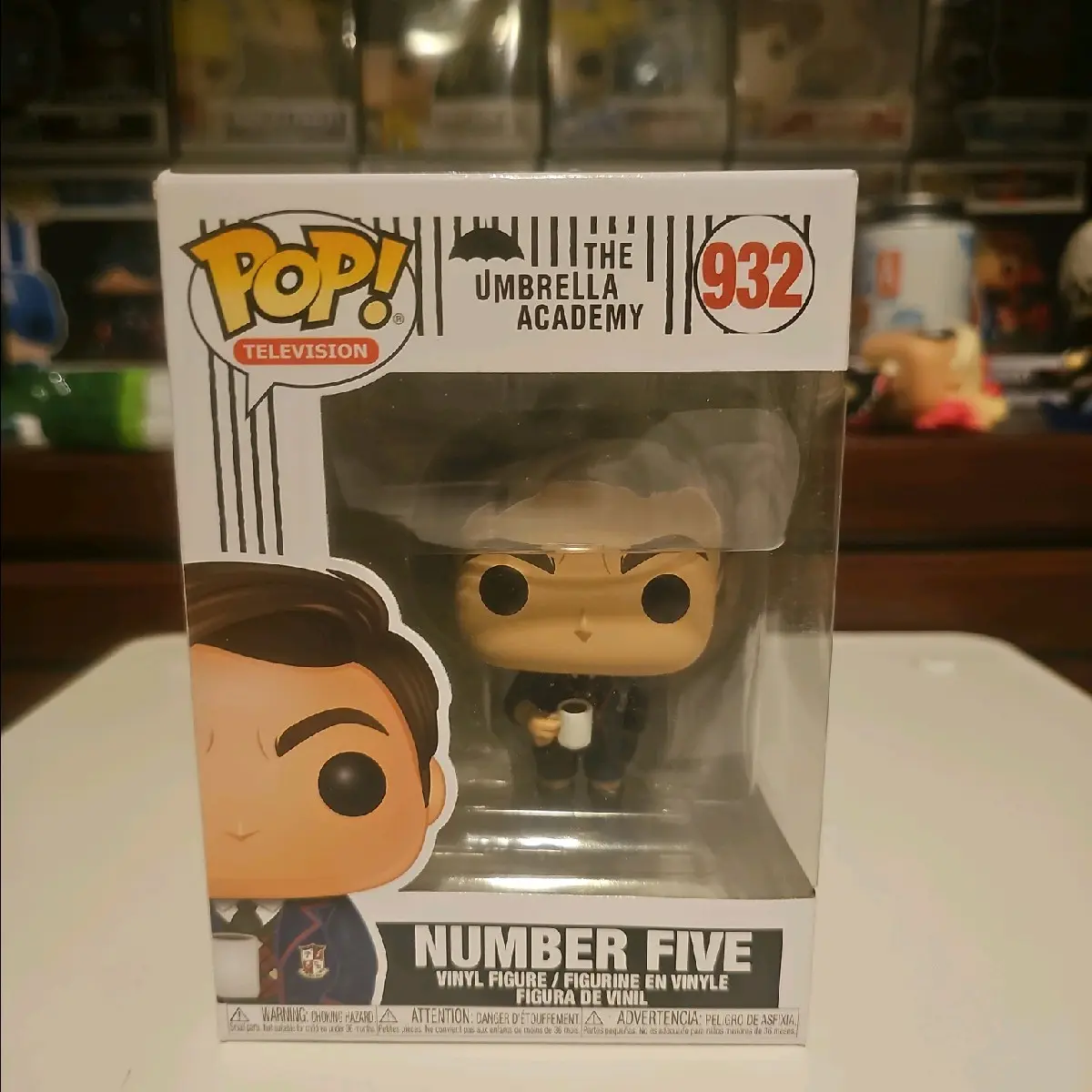 number five umbrella academy collectible funko pop figure