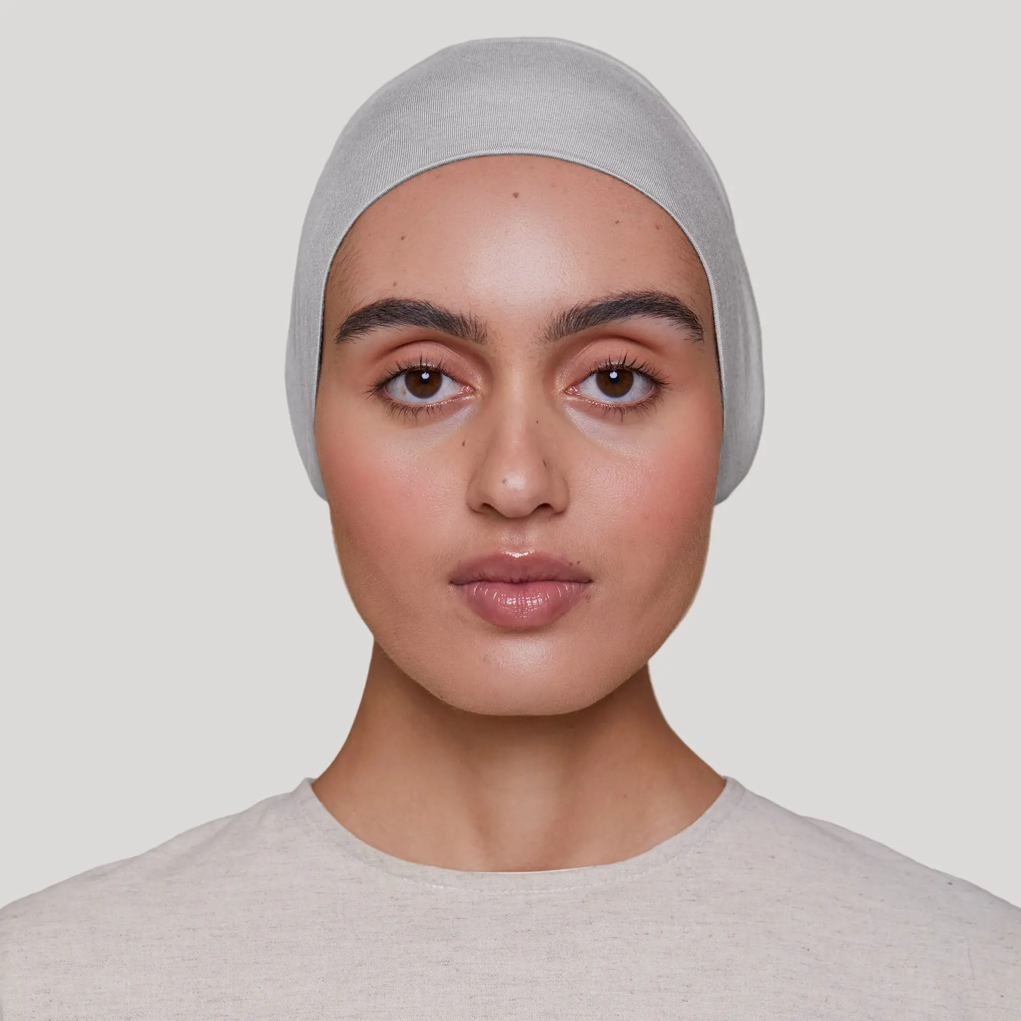 Voile Chic Bamboo Mesh Back Undercap - Soft Breathable Hijab Cap with Cooling Mesh Panel, Lightweight Tie-Back Design for Everyday Comfort