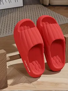 Tiktok Trendy Cloud Slippers, Soft Eva Material, Massage Insoles, Non-Slip Design, Ideal for Bathroom & Home Use