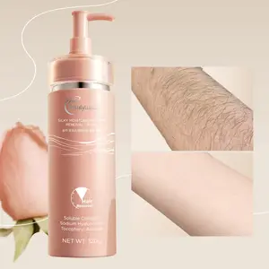 Silky Smooth Cream Hair Removal Product 120g, Gentle Pain-Free Long-Lasting Smooth Skin, Contains Collagen & Hyaluronic Acid, Suitable for All Skins