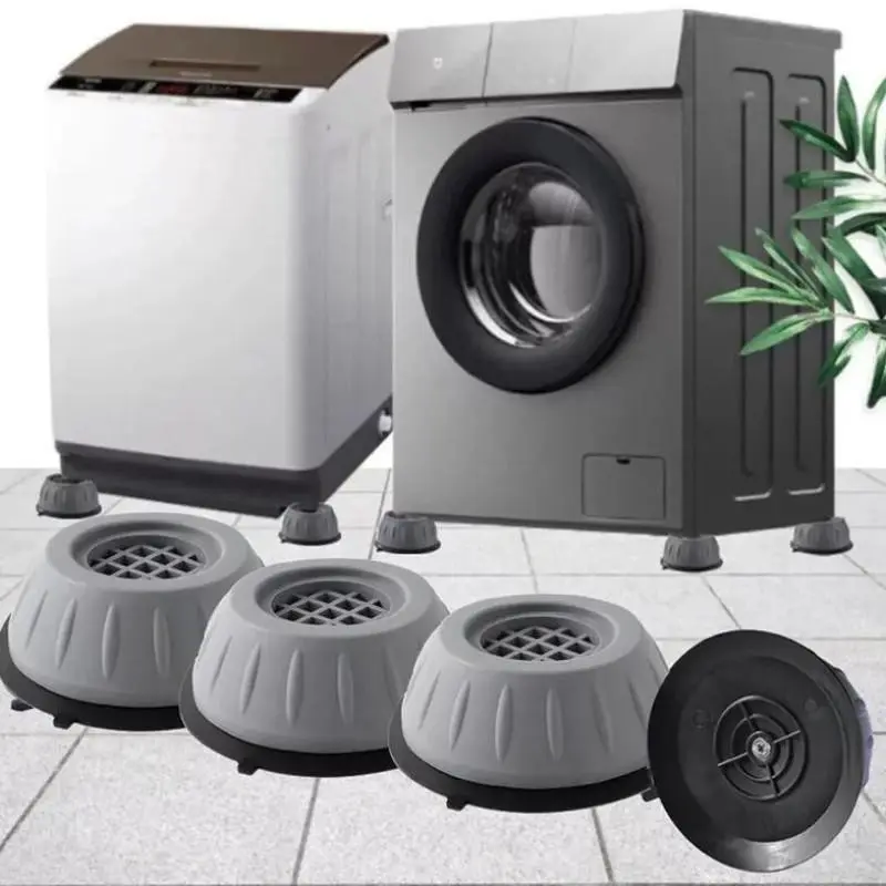 8PCS Anti Vibration Washing Machine Feet Pads, Shock Absorption, Shock Noise Cancelling Non Slip Rubber Stabilizer Support Mats Universal for Washer Dryer Dishwasher Refrigerator Furniture Protects Floor Reduces Slipping Moving