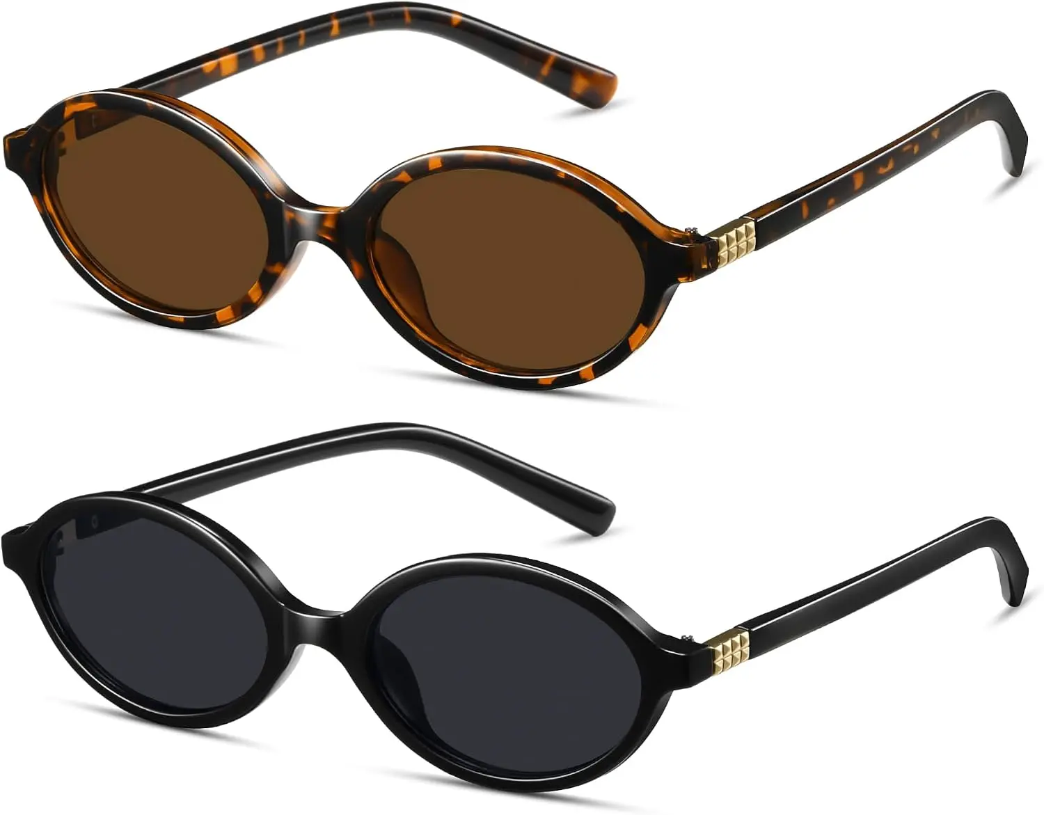 Retro Oval Sunglasses for Women Men Vintage Small 90s Y2K Trendy