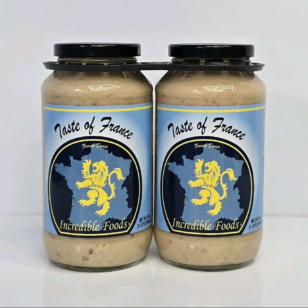 Taste Of France Sauce 2 Pack - Authentic French Gourmet Essence Handcrafted in Small Batches for True French Taste Versatile Sauce. Meats, Vegetables, Rice, Pasta, Pizza, Salad Dressing, Casseroles.