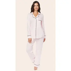 Classic Pima Knit Pajama - Powder Pink