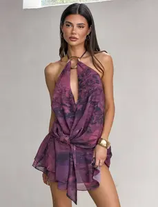 INDIGO MINI DRESS 2.0 - BURGUNDY ROMANTICA
