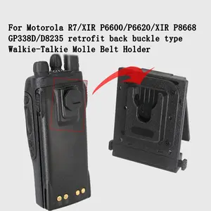 For Motorola R7/xir P6600/p6620/p8668/gp338d/d8235 Walkie Talkie Back Clip, Walkie Talkie Tactical Fast-Release Molle Waist Belt Holder,two-way Radio Accessories