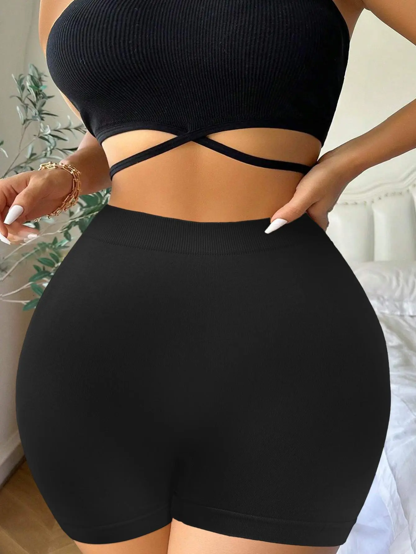 High Waist Tummy Control Shapewear Shorts - Butt Lifter & Hip Enhancer with Removable Pads, Seamless for Dresses & Jeans