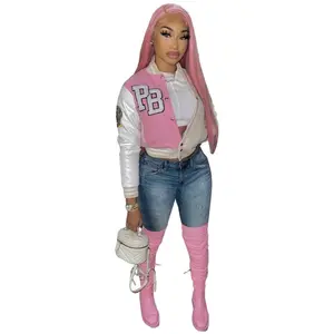 Pixy’s Pretty Pink Bomber Sport Jacket!! Womenswear