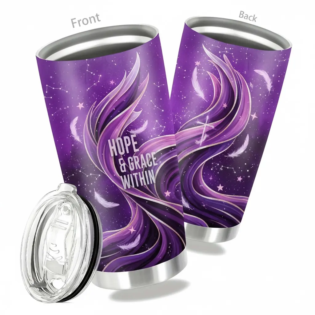 Christian Gifts for Women 20oz Stainless Steel Tumbler, Bible Verse Travel Mug with Butterfly Cross, I Can Do All Things Through Christ, Religious Inspirational Coffee Cup for Mom Her, Vacuum Insulated Spiritual Present