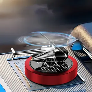 Solar helicopter indoor aromatherapy decoration, solar rotating helicopter design aromatherapy diffuser, car air freshener essential oil diffuser car office small aromatherapy