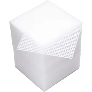100 Pieces 4" x 4" Clear Plastic Canvas Mesh Sheets for Embroidery Crafting