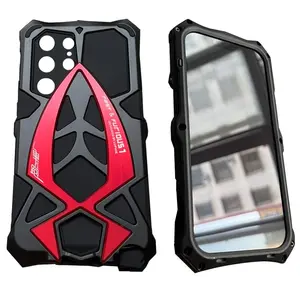 for IPhone 16 15 14 13 Pro Max 12 Xs 11 8 Plus Case XR SE3 SE2 Mini 7 Drop Triple Protection Phone Case Ultra-Durable Aluminum Alloy Camouflage Shockproof
