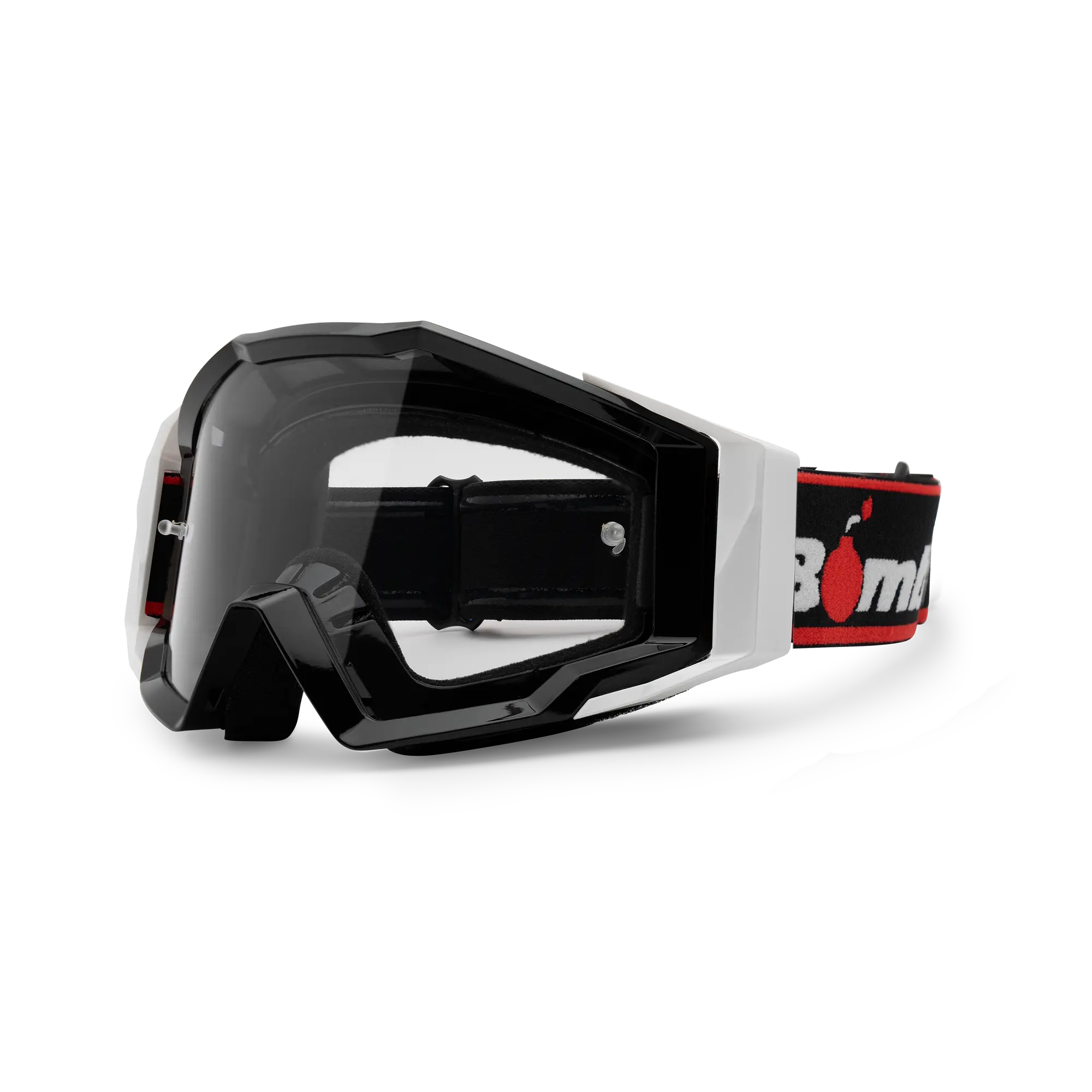 SPECTRO 151 Off Road Dirt Bike Motocross Goggles, Black Frame with Black Strap, Motorcycle Protective Head & Face Covers, Off Road Goggles