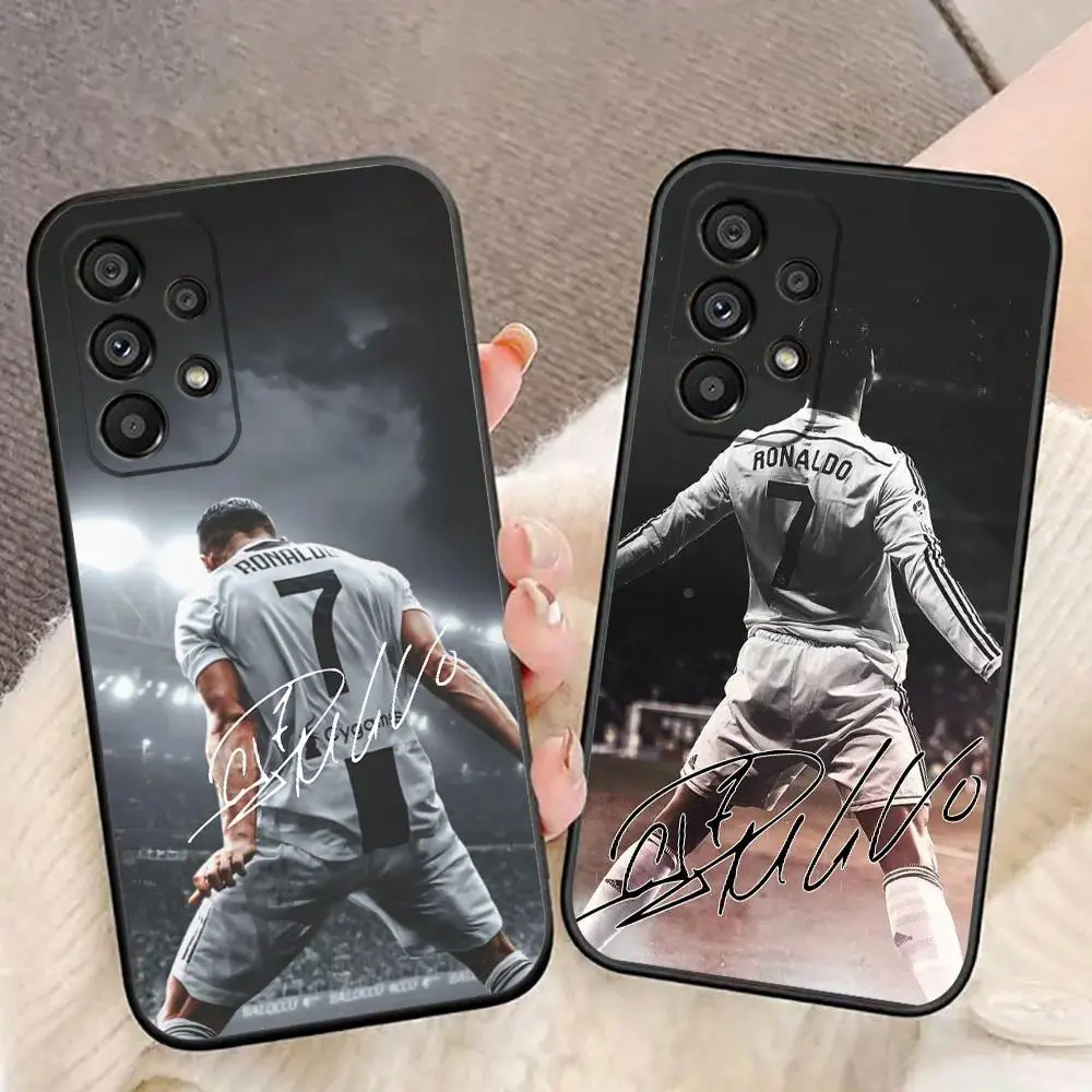 Durable Customized CR7 Print Silicone TPU Smartphone Cover - Shock Proof, Camera Protection Mobile Accessory for Samsung S26,S25,S24,S23,S22,S21,A14,A15,A16,A35 (Ultra,Plus,FE), Cellphone