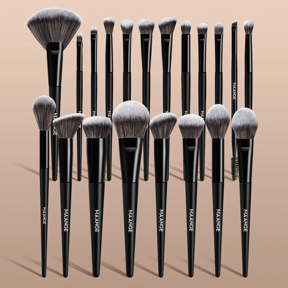 MAANGE 20pcs Makeup Brushes Set, Multifunctional Makeup Brushes, Face Makeup Brushes, Foundation Brush Loose Powder Brush Blush Brush Contour Brush Eyeshadow Brush, Travel Makeup Tools, Makeup Accessories Gifts