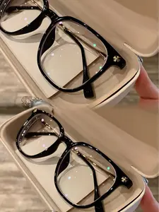 Black wariior Series Blue Light Blocking Glasses Eyeglass Frame for Women Men Protection Computer Gaming Lightweight Red Frame Oversized Non Prescription Small Face Square Reduce Eye Fatigue On Computers TVs Phones