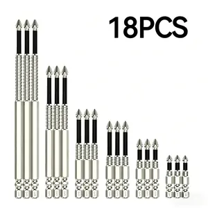 24/18/12/6Pcs  K5 Anti Slip Impact Driver Bit Set Magnetic Screwdriver Bits High-Magnetic Anti Slip Drill Bits for Power Tools Strong Durability for DIY Home Repair & Woodworking Projects