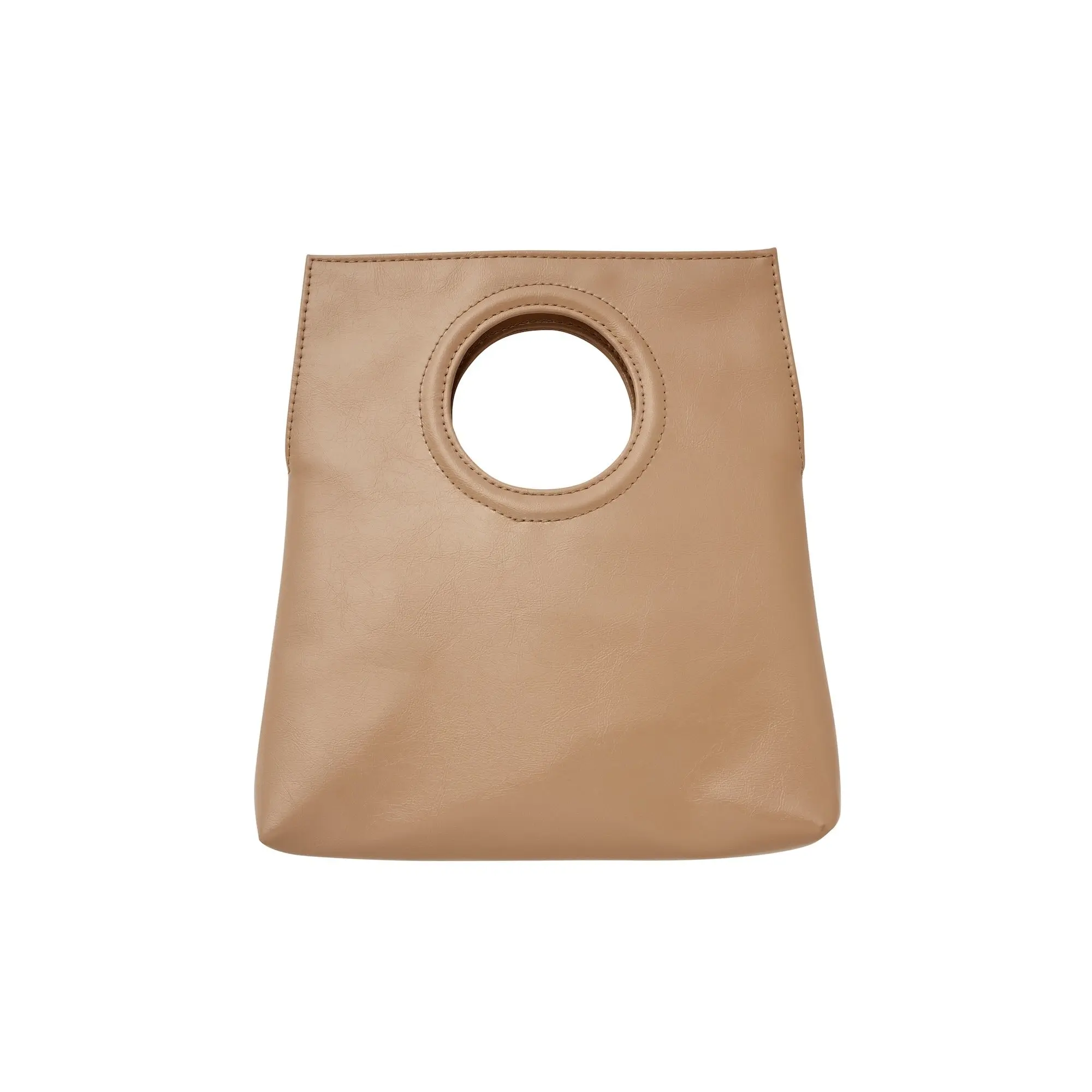 OVENTURE Katherine Taupe Crossbody Bag Vegan Leather Satchel Versatile Design Comfortable Fit Durable Construction Hands-Free Convenience