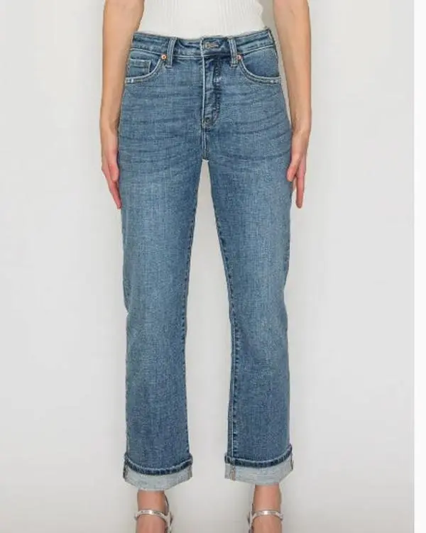 Artemis - High Rise Slim Straight Jeans