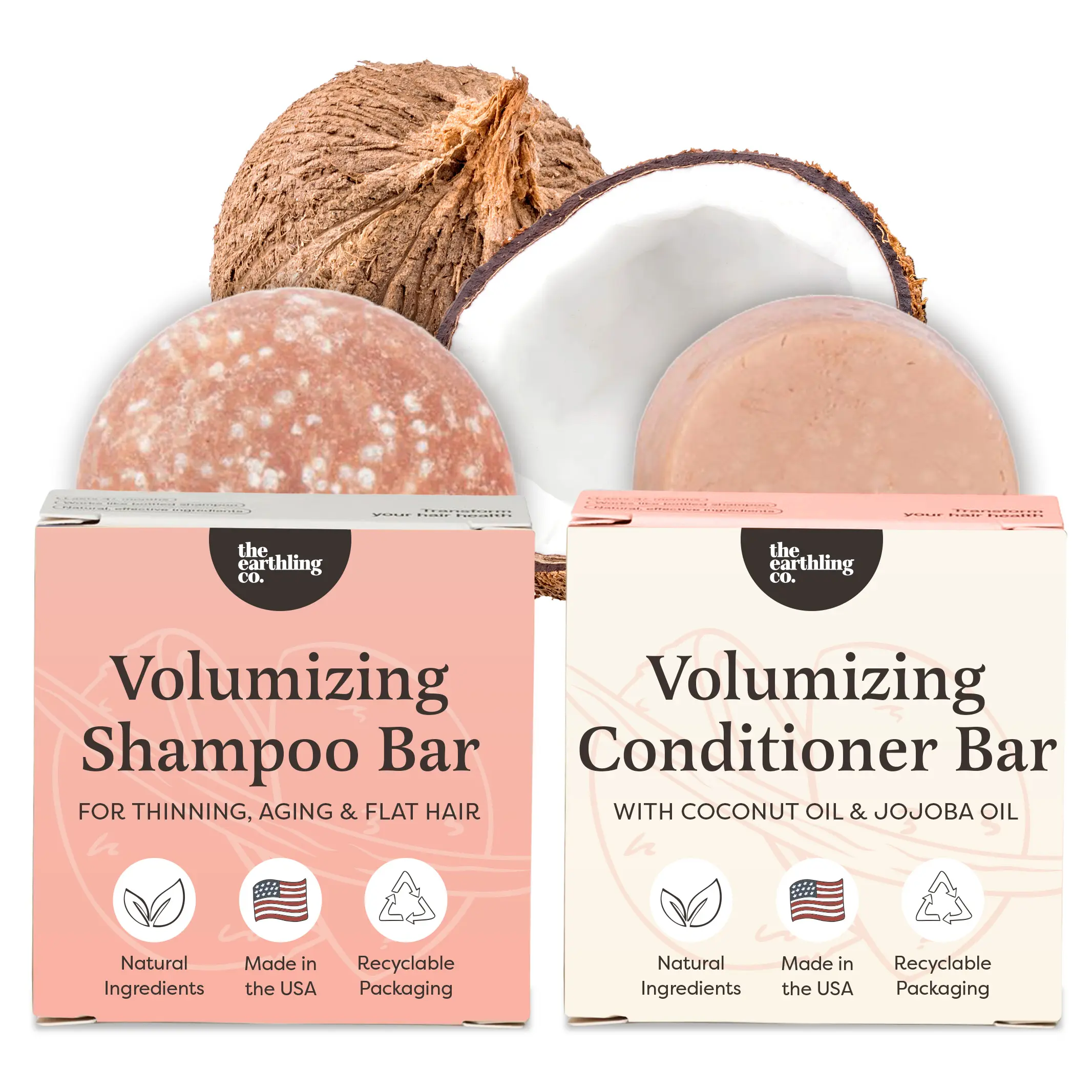 Shampoo and Conditioner Bars for Thickness & Volume Shampoo and Conditioner Bars for Thickness & Volume