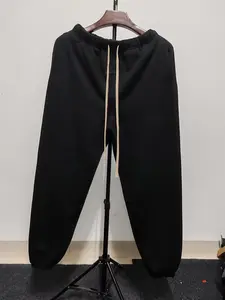 2024 Style Fleece Black Pants - Warm Unisex Oversized  Sweatpants Comfortable Fleece aterial for Casual Wear Layering