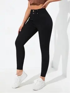 Women's Rivet Multi-Decoration Festival Babe Tight Fit Pants, Stylish and Comfortable, Perfect for Music Festivals and Casual Wear