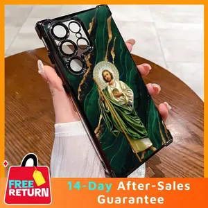 Creative Jesus Pattern Phone case For SAMSUNG GALAXY S22 S23 S24 S25 FE ULTRA PLUS Four Corners Cases 274