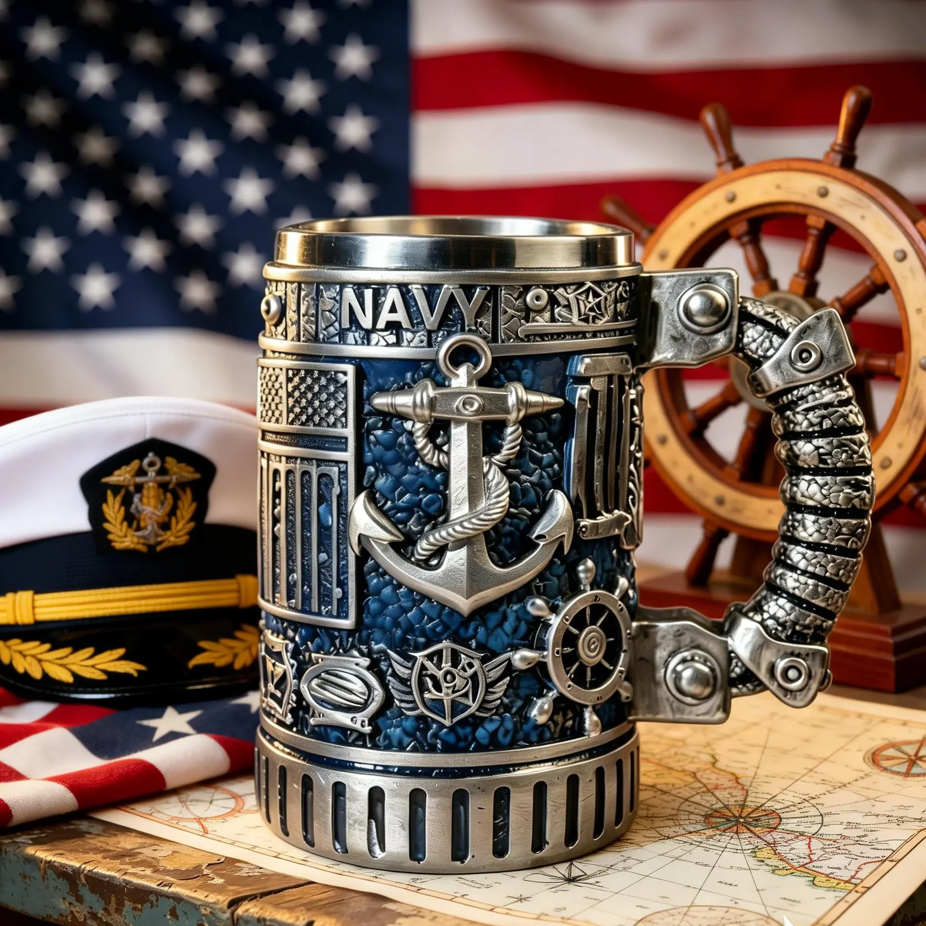 Military 3D Mug Series - 250th Anniversary of the Founding of the United States Army - Resin Crafts, Military 3D Mugs, Resin Coffee Mugs, Military Themes  Ceramic