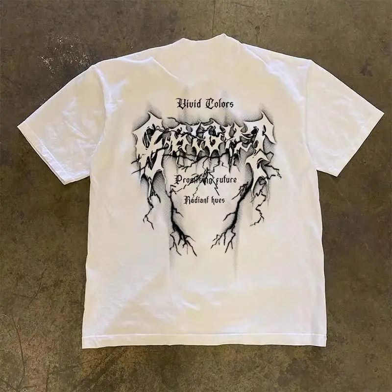 American Trendy Graffiti Wing Graphic Oversized T-Shirt | Vintage Streetwear Unisex Tee | 100% Cotton Short Sleeve Top for Men & Women | Casual Fashion Shirt | SKU qmxtrplazv